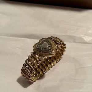 LoveShackFancy Gold Heart Bracelet